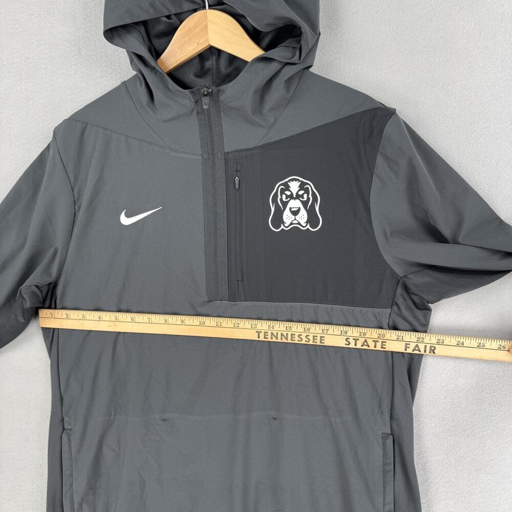 Nike Tennessee Vols Jacket Mens Large Gray Hooded 1/2 Zip Windbreaker Smokey - Picture 6 of 11